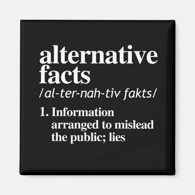 Definition alternativer Fakten Magnet (Vorne)