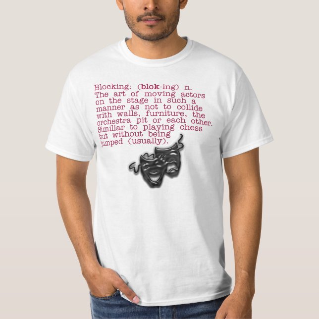 Definition:  Blockieren des T - Shirt (Vorderseite)
