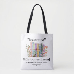 Definition "Booktrovert" Tasche