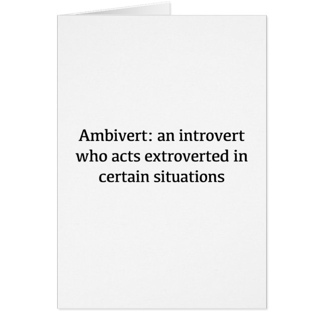 Définition d'Ambivert (Devant)