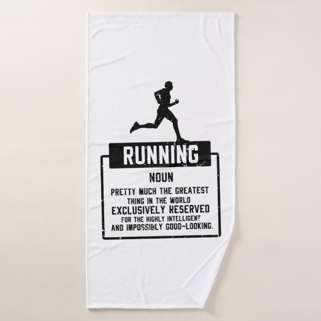 Définition de course à pied (Serviette de bain)