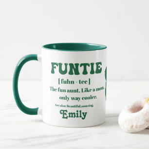 Définition de Funtie Rétro Tante Personnalisée Mug