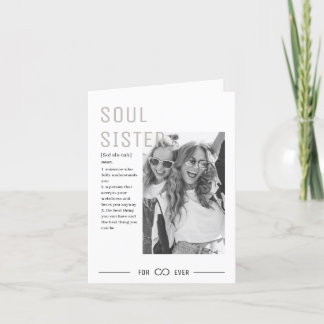 Définition de Soeur Âme Personnelle Carte Annivers