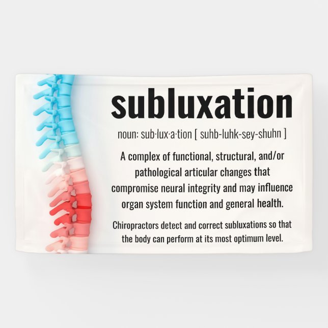 Définition de subversion Bannière chiropratique (Horizontal)
