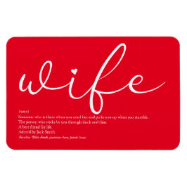 Definition der besten Ehefrau der Welt Magnet
