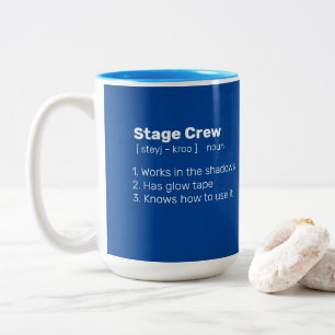 Definition der Crew der Bühne Zweifarbige Tasse