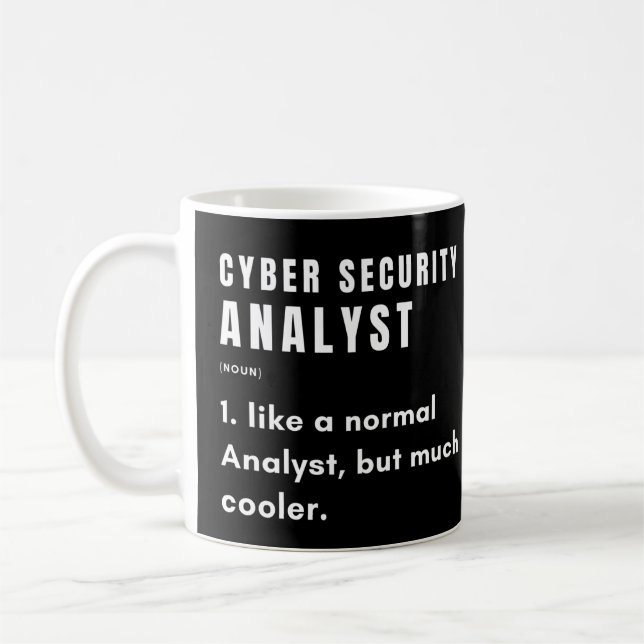 Definition der Cybersicherheit Kaffeetasse (Links)