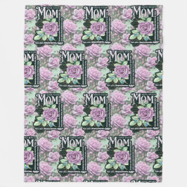 Definition der floralen Mama über den gesamten Dru Fleecedecke
