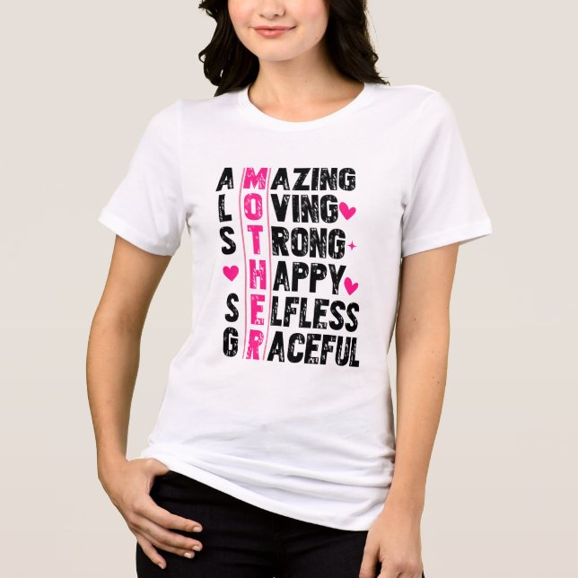 Definition der Inspirationsmutter Tri-Blend Shirt (Vorderseite)