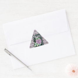 Definition der Mama für Blumen über Printmedien Dreieckiger Aufkleber