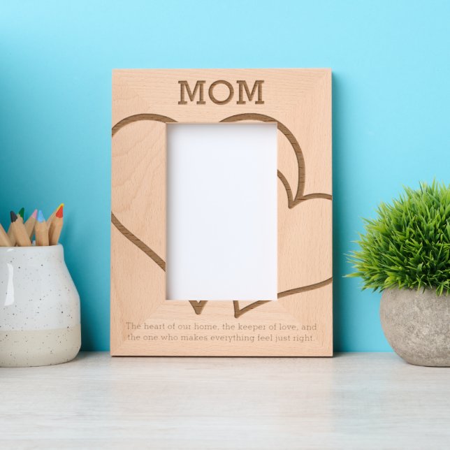 Definition der Mama für Muttertag Geätzte Rahmen (Vorderseite)