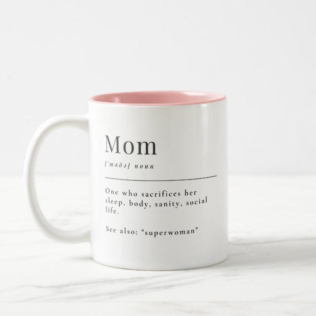 Definition der Mama Zweifarbige Tasse (Links)