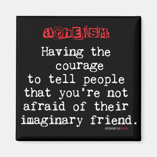 Definition des Atheismus Magnet (Vorne)