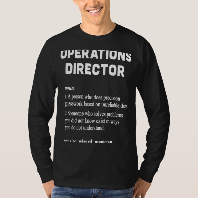 Definition des Begriffs "Betriebsleiter" T-Shirt (Vorderseite)