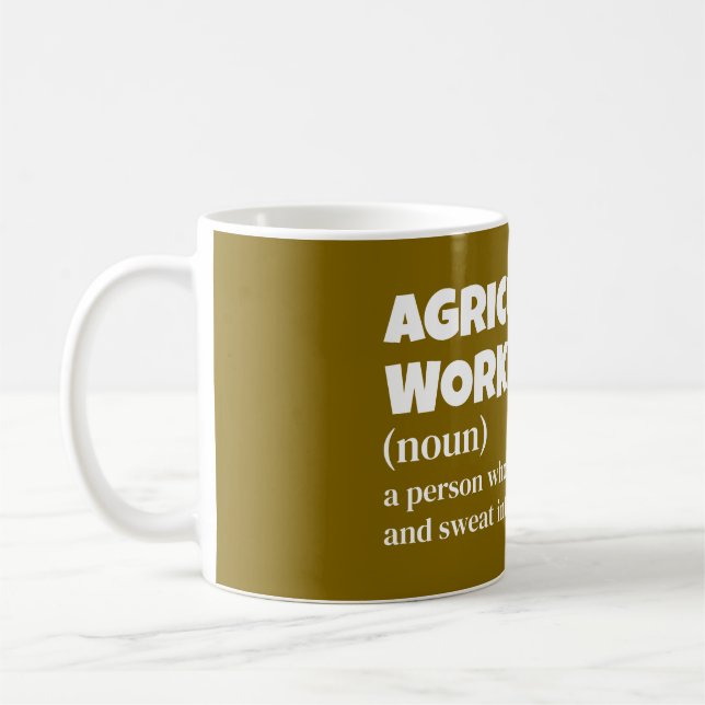 Definition des Begriffs "Landarbeiter" in der Land Kaffeetasse (Links)