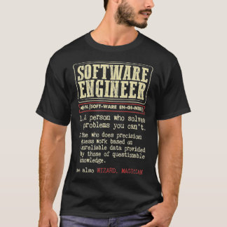 Definition des Begriffs "Software-Engineer" T-Shirt