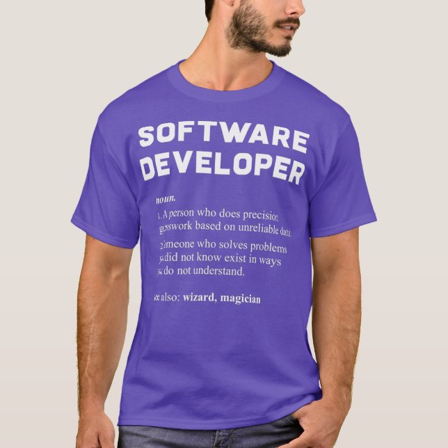 Definition des Begriffs "Software-Entwickler" T-Shirt (Vorderseite)