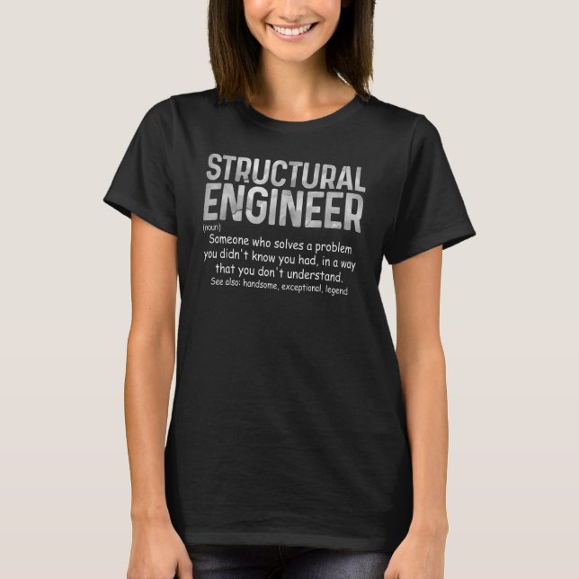 Definition des Begriffs "Strukturingenieur" T-Shirt (Vorderseite)