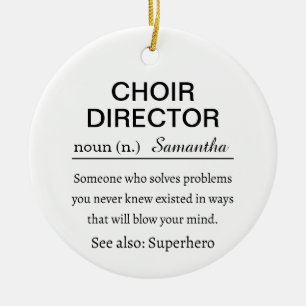 Definition des Chorleiters Keramik Ornament