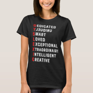 Definition des Dyslexie-Bewusstseins-Interventioni T-Shirt