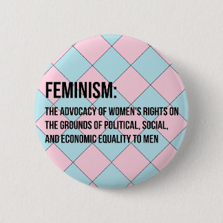Definition des Feminismus Button