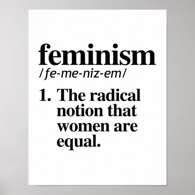 Definition des Feminismus - Die radikale Vorstellu Poster (Vorne)