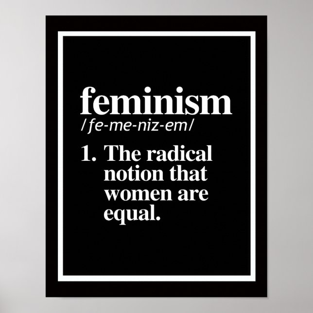 Definition des Feminismus - Die radikale Vorstellu Poster (Vorne)
