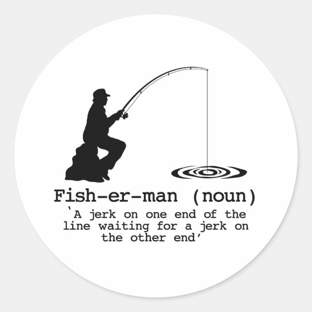 Definition des Fischereifahrzeugs Runder Aufkleber (Vorderseite)