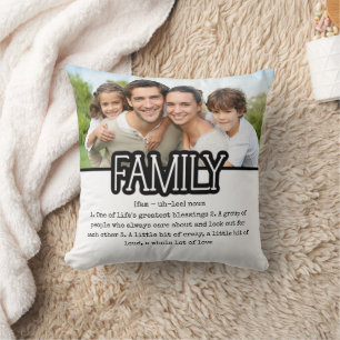 Definition des Fotos Familie Kissen
