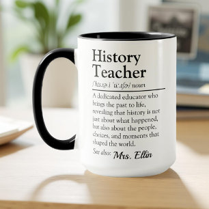 Definition des Geschichtslehrers - Lehrerbewertung Tasse