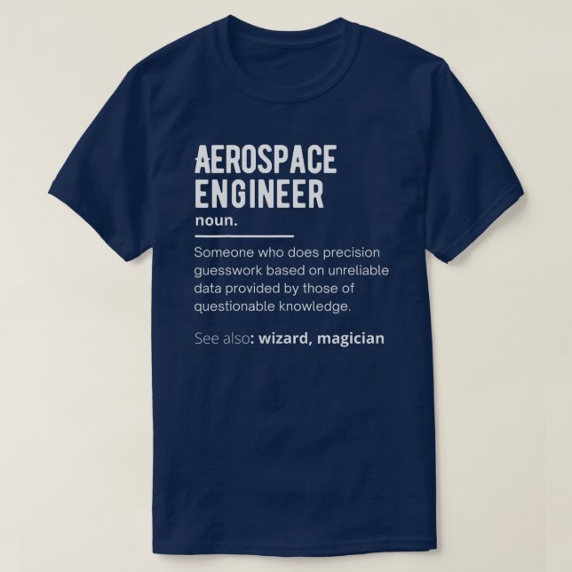 Definition des Ingenieurs für die sonnige Luft- un T-Shirt (Design vorne)