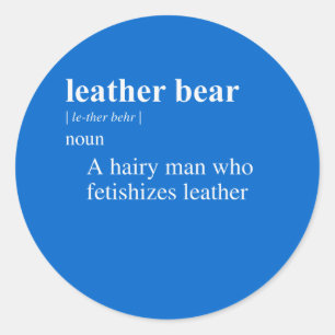 DEFINITION DES LEDERBAR RUNDER AUFKLEBER