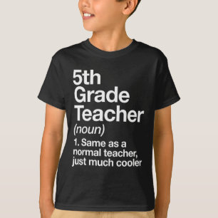 Definition des Lehrers "Funny Back to School Firs" T-Shirt