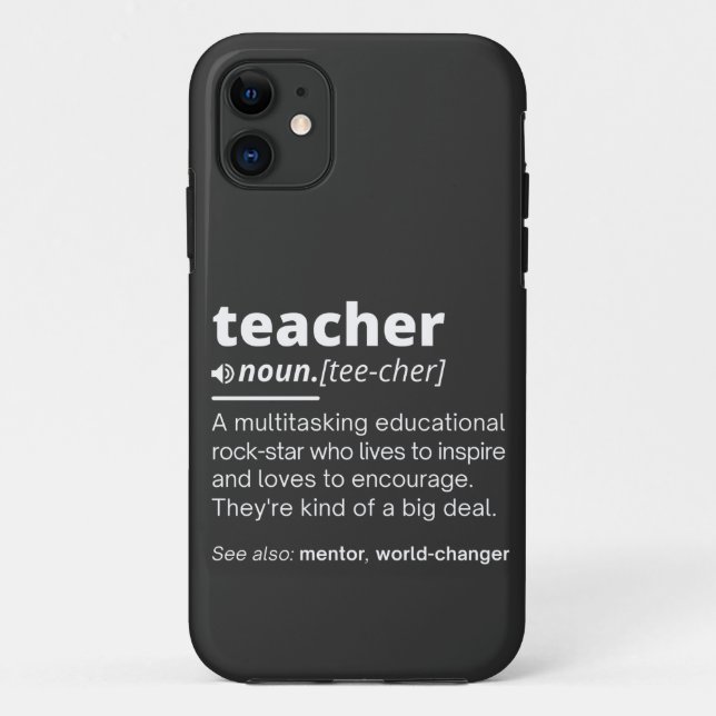 Definition des Lehrers - Funny Teaching School Tea Case-Mate iPhone Hülle (Rückseite)