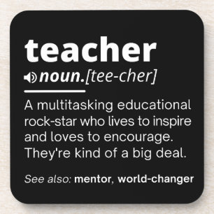 Definition des Lehrers - Funny Teaching School Tea Getränkeuntersetzer