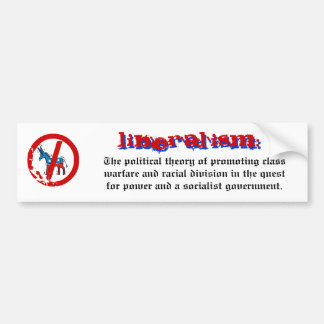 Definition des Liberalismus-Autoaufklebers Autoaufkleber