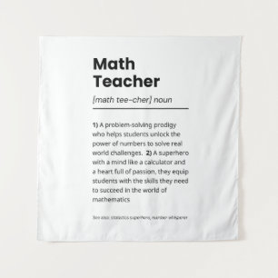Definition des Mathematiklehrers, Bewertung des Ma Wandteppich