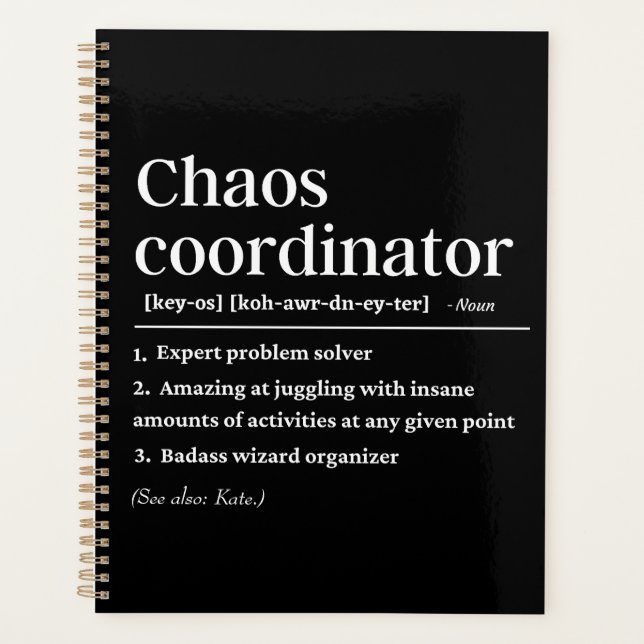 Definition des personalisierten Chaos-Koordinators Planer (Vorderseite)