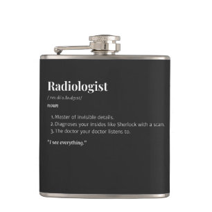 Definition des Radiologen - Medizinisches Geschenk Flachmann
