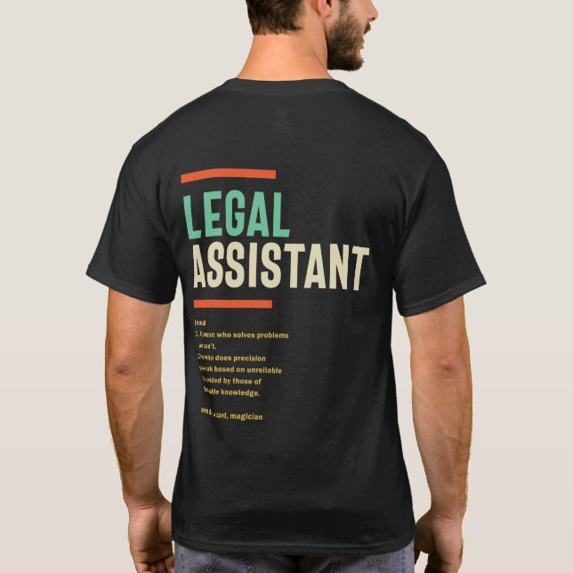 Definition des Rechtsbeistands T-Shirt (Rückseite)