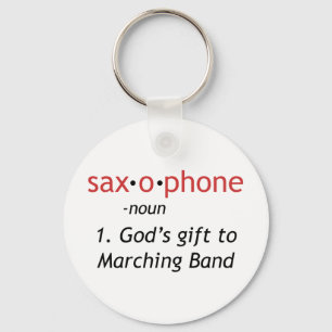 Definition des Saxophons Schlüsselanhänger