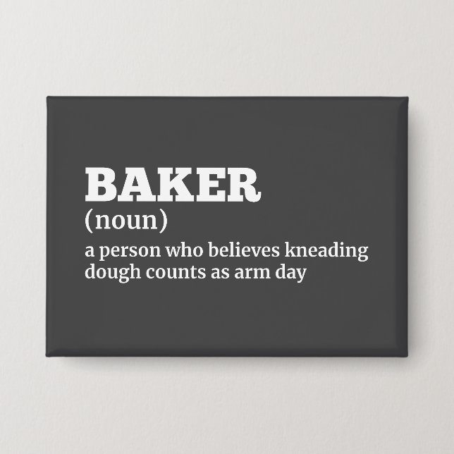 Definition des Spaßes Baker Button (Vorderseite)