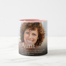 Definition des Tante Foto Fun Zweifarbige Tasse