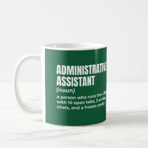 Definition des Verwaltungsassistenten Kaffeetasse