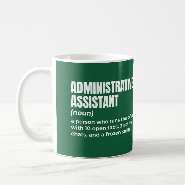 Definition des Verwaltungsassistenten Kaffeetasse (Links)