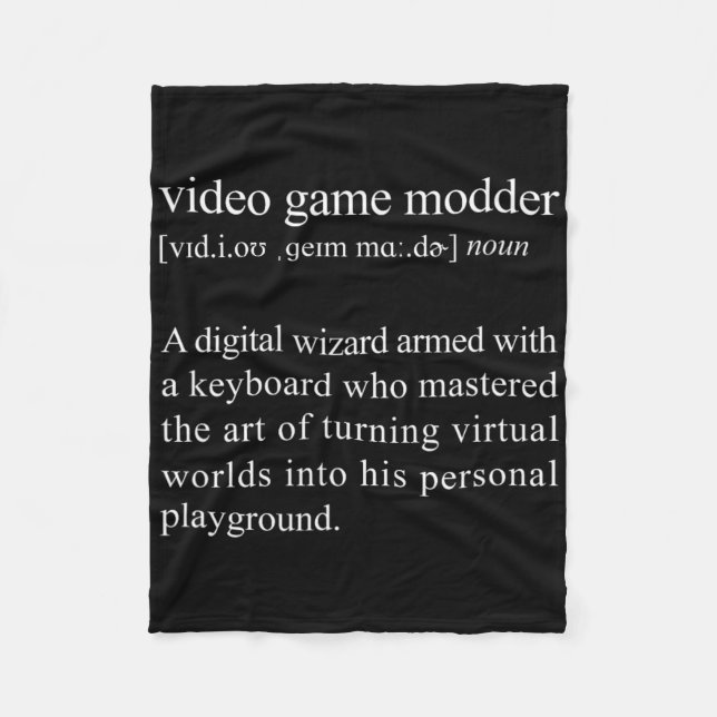 Definition des Videospielmoduls - Video-Spielmodi Fleecedecke (Vorderseite)