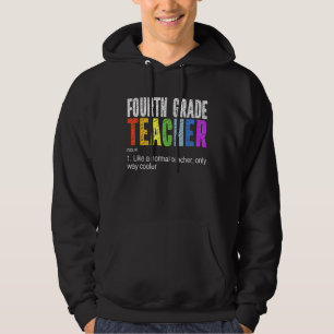 Definition des Vierten Lehrers zurück zur Schule Hoodie