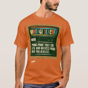 Definition des Vintagen Lehrers T-Shirt