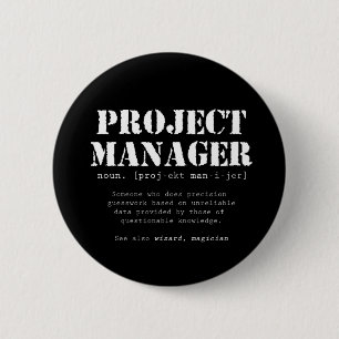 Definition des Wörterbuchs "Funny Project Manager" Button