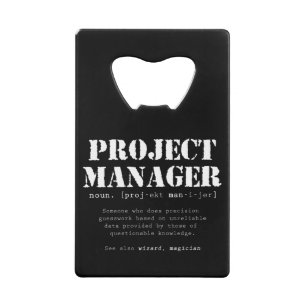 Definition des Wörterbuchs "Funny Project Manager Geldbeutel Flaschenöffner
